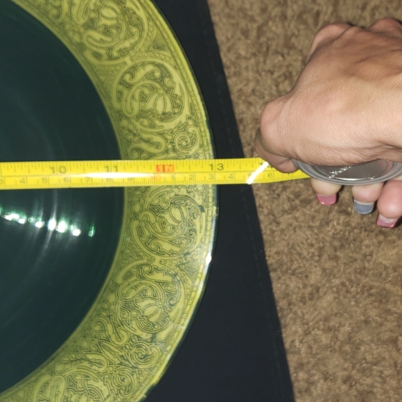 Green Depression Glass Inverted Rim - Picture 4 of 4